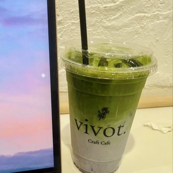 Vivot Craft Cafe - Blueberry Lavender Matcha Latte - Bubble Tea Near Me - Fullerton, California Vivot Craft Cafe - Blueberry Lavender Matcha Latte - Bubble Tea Near Me - Fullerton, California