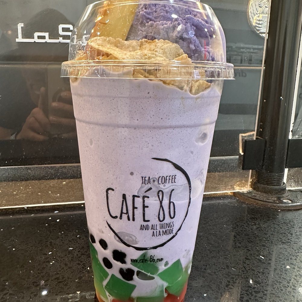 Cafe 86 - Halo halo with Ube ice cream for the Ube lovers - Desserts Near Me - Vallejo, California Cafe 86 - Halo halo with Ube ice cream for the Ube lovers - Desserts Near Me - Vallejo, California