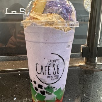 Cafe 86 - Halo halo with Ube ice cream for the Ube lovers - Desserts Near Me - Vallejo, California Cafe 86 - Halo halo with Ube ice cream for the Ube lovers - Desserts Near Me - Vallejo, California