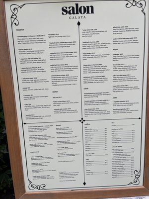 Menu photo 1 Salon Galata Istanbul, 34 Menu photo 1 Salon Galata Istanbul, 34