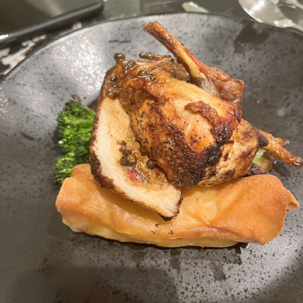 15 Park Bistro - Chicken with crispy mashed potato and brandy peppercorn sauce - Breakfast & Brunch Near Me - Osoyoos, British Columbia