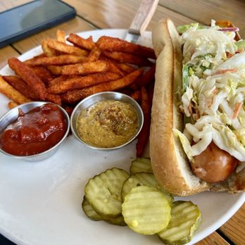 The Observatory - Slawdog with Cajan fries - New American Near Me - Portland, Oregon The Observatory - Slawdog with Cajan fries - New American Near Me - Portland, Oregon