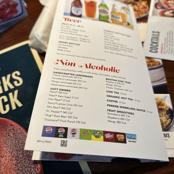 Red Lobster - Drink Menu - Seafood Near Me - Conyers, Georgia