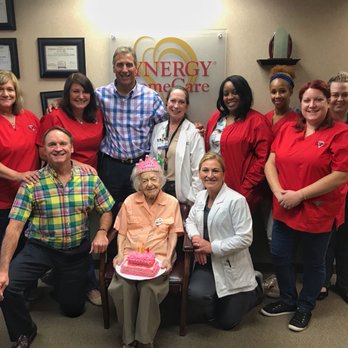 SYNERGY HomeCare - SYNERGY staff celebrating a 104th birthday! - Home Health Care Near Me - St. Louis, Missouri SYNERGY HomeCare - SYNERGY staff celebrating a 104th birthday! - Home Health Care Near Me - St. Louis, Missouri