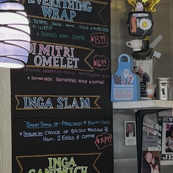 Inga's Diner - Wall menu - American Near Me - Albany, New York Inga's Diner - Wall menu - American Near Me - Albany, New York