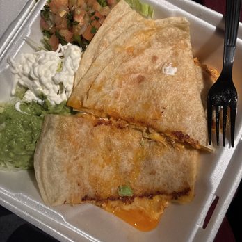 El Ranchero - Chicken Quesadilla,  my man loved his asada fries, thank you, amazing food, we were so hungry - Mexican Near Me - Rancho Cucamonga, California