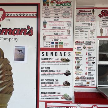 Richman's Ice Cream - Menu - Ice Cream & Frozen Yogurt Near Me - Prospect Park, Pennsylvania Richman's Ice Cream - Menu - Ice Cream & Frozen Yogurt Near Me - Prospect Park, Pennsylvania