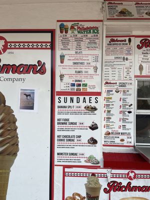 Menu photo 1 Richman's Ice Cream Prospect Park, PA Menu photo 1 Richman's Ice Cream Prospect Park, PA