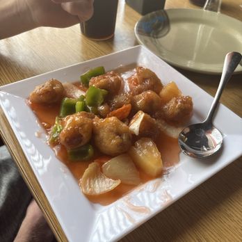 Chinatown Restaurant - Sweet and Sour Pork (half eaten) - Chinese Near Me - West Yellowstone, Montana Chinatown Restaurant - Sweet and Sour Pork (half eaten) - Chinese Near Me - West Yellowstone, Montana