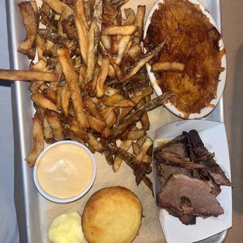 Fenton Fire Hall - House Brisket with fries, mac n cheese and cornbread - New American Near Me - Fenton, Michigan Fenton Fire Hall - House Brisket with fries, mac n cheese and cornbread - New American Near Me - Fenton, Michigan