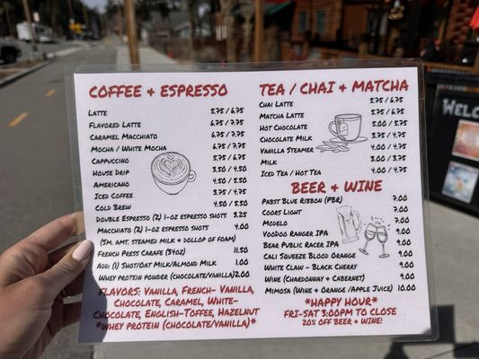 Menu photo 5 Moonridge Coffee Company  Big Bear Lake, CA