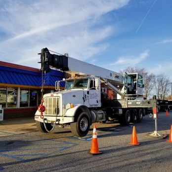 Electric City Crane Service - Setting up the crane for an HVAC lift at Burger King, Anderson, SC. - Crane Services Near Me - Anderson, South Carolina Electric City Crane Service - Setting up the crane for an HVAC lift at Burger King, Anderson, SC. - Crane Services Near Me - Anderson, South Carolina