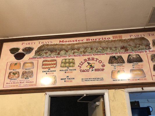 Menu photo 4 Jilberto's Taco Shop Pauma Valley, CA