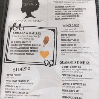 Jade’s - Menu page 1 - Seafood Near Me - Ogdensburg, New Jersey