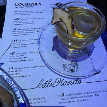 Idle Hands - The #5. It screams fall, in the best way! Amazing drink! - Speakeasies Near Me - Tempe, Arizona