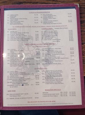 Menu photo 5 Tia Juana Mexican Grill Sunnyvale, CA Menu photo 5 Tia Juana Mexican Grill Sunnyvale, CA