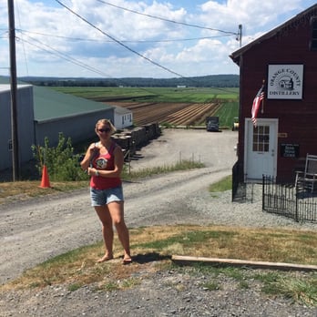 Orange County Distillery - My better half in front of OCD - Beer, Wine & Spirits Near Me - New Hampton, New York