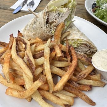 Burlington Beer Company - Chicken Caesar wrap with fries. Oh, the fries!! - Breweries Near Me - Burlington, Vermont Burlington Beer Company - Chicken Caesar wrap with fries. Oh, the fries!! - Breweries Near Me - Burlington, Vermont