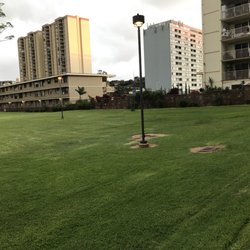 Large well kept grassy area