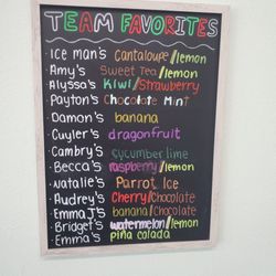 Vito's Italian Ice - Menu