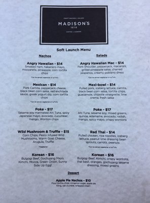 Menu photo 6 Madison's 12|12 Calgary, AB