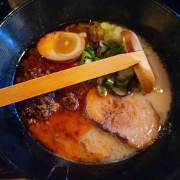 mangetsu ramen with tan tan added