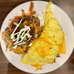 Meat and Cheese Omelette
