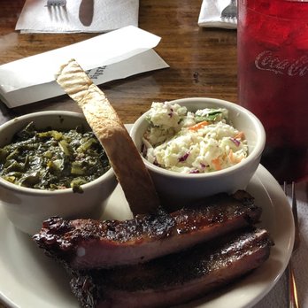 Van's Pig Stand - BBQ Ribs (3) and two sides (Cole slaw and collard greens) - Barbeque Near Me - Norman, Oklahoma Van's Pig Stand - BBQ Ribs (3) and two sides (Cole slaw and collard greens) - Barbeque Near Me - Norman, Oklahoma