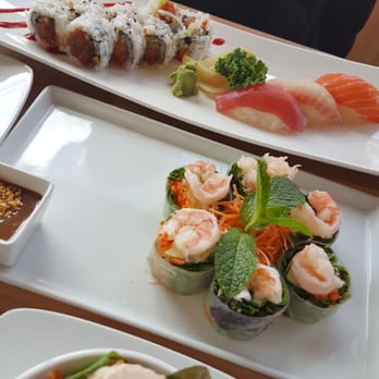 Rice N Roll Bistro - Lunch spicy combo with fresh spring roll - Sushi Bars Near Me - Milwaukee, Wisconsin Rice N Roll Bistro - Lunch spicy combo with fresh spring roll - Sushi Bars Near Me - Milwaukee, Wisconsin