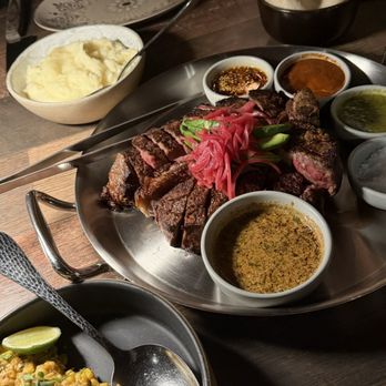 Mezcal - Porterhouse oaxacan style with adding cowboy butter chefs kiss - Mexican Near Me - Old Bridge, New Jersey Mezcal - Porterhouse oaxacan style with adding cowboy butter chefs kiss - Mexican Near Me - Old Bridge, New Jersey