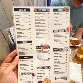 Café De Pool - Menu - Bars Near Me - Amsterdam, New Hampshire Café De Pool - Menu - Bars Near Me - Amsterdam, New Hampshire