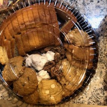 The Desert's Finest Desserts - Dessert Platter with chocolate chip cookies, Macadamia cookies, oatmeal cookies, Sweet Spicy Christmas Nuts, banana bread - Desserts Near Me The Desert's Finest Desserts - Dessert Platter with chocolate chip cookies, Macadamia cookies, oatmeal cookies, Sweet Spicy Christmas Nuts, banana bread - Desserts Near Me