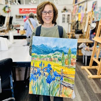 Art Attack! - Lovely floral landscape - Art Schools Near Me - Burlingame, California