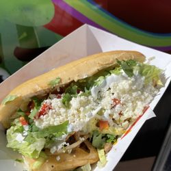 La Fortuna Mexican Market - Torta - Mexican sub. Served on a hoagie roll and topped with OMG toppings + jalapeños.
We're not just tacos!!