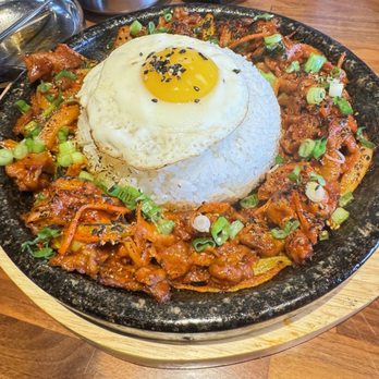Jin Cook - Spicy pork hot plate - Korean Near Me - Buena Park, California Jin Cook - Spicy pork hot plate - Korean Near Me - Buena Park, California