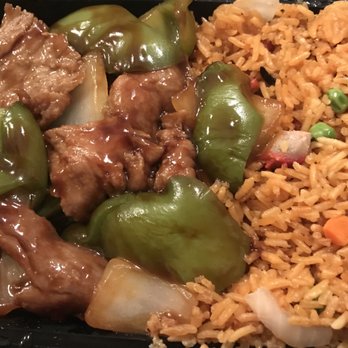 Hot Wok Tempe - Pepper Steak with Onion Combo 7.22.18 - Chinese Near Me - Tempe, Arizona