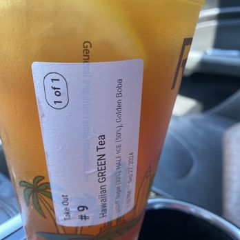 R&B Tea - Hawaiian green tea - Bubble Tea Near Me - San Diego, California R&B Tea - Hawaiian green tea - Bubble Tea Near Me - San Diego, California