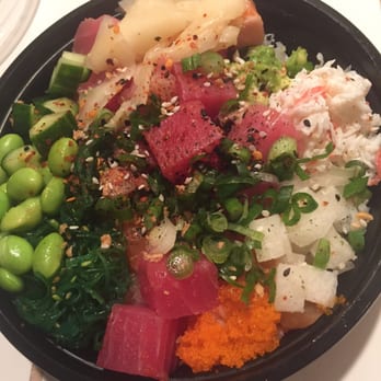 Ahipoki - Large poke bowl with tuna, salmon, and albacore - Seafood Near Me - Temple City, California