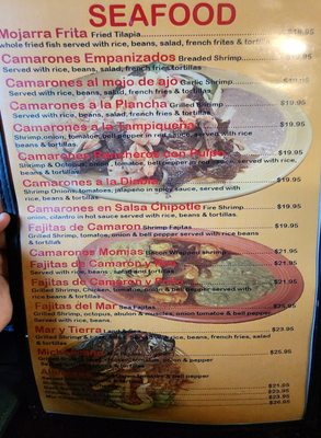 Menu photo 2 El Michoacano Coalinga, CA