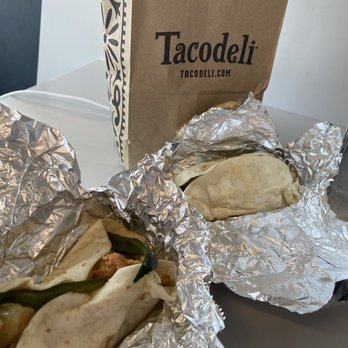 Tacodeli - Chicken and beef taco. I forgot the official name. Hit the spot for a quick snack - Tacos Near Me - Austin, Texas Tacodeli - Chicken and beef taco. I forgot the official name. Hit the spot for a quick snack - Tacos Near Me - Austin, Texas