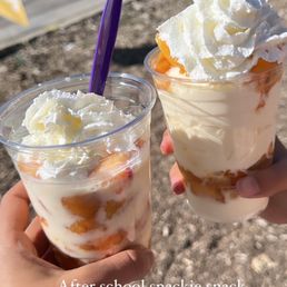 Peach Sundae & Peaches and cream