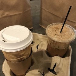 Sips Coffee and Tea - Regular coffee and my favorite vanilla iced coffee