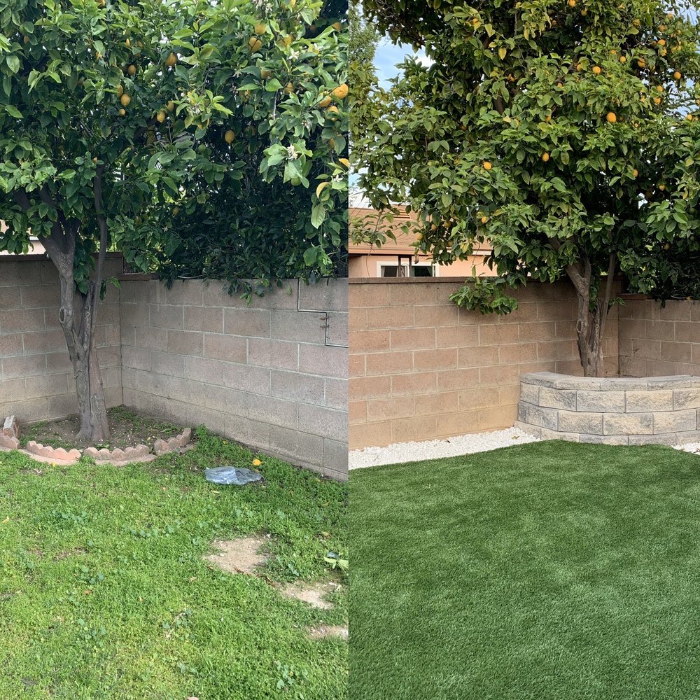 Vision Turf & Pavers - Before and after - Artificial Turf Near Me - Orange, California Vision Turf & Pavers - Before and after - Artificial Turf Near Me - Orange, California