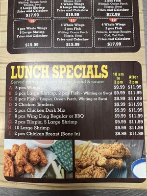 Menu photo 7 Alaska Fish and Chicken Oak Park, MI