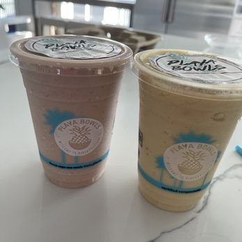 Playa Bowls - Aloha Smoothie and Strawberry Banana Smoothie - Coffee & Tea Near Me - Boca Raton, Florida Playa Bowls - Aloha Smoothie and Strawberry Banana Smoothie - Coffee & Tea Near Me - Boca Raton, Florida