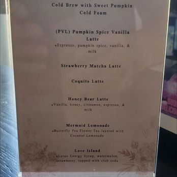 Sugar Tree Cafe Nutley - Fall drink menu. - Cafes Near Me - Nutley, New Jersey Sugar Tree Cafe Nutley - Fall drink menu. - Cafes Near Me - Nutley, New Jersey