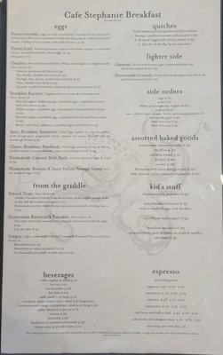 Menu photo 1 Cafe Stephanie Newport, OR