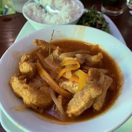 Red Stripe chicken