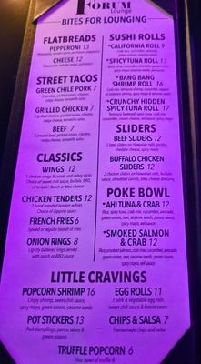 Menu photo 3 The Forum Lounge Chandler, AZ Menu photo 3 The Forum Lounge Chandler, AZ