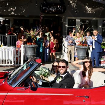 Mangia Mi - Pulling up in style in front of Mangia Mi on our wedding day. They made sure we had our spot coned of for this picture :) - Italian Near Me - Danville, California Mangia Mi - Pulling up in style in front of Mangia Mi on our wedding day. They made sure we had our spot coned of for this picture :) - Italian Near Me - Danville, California
